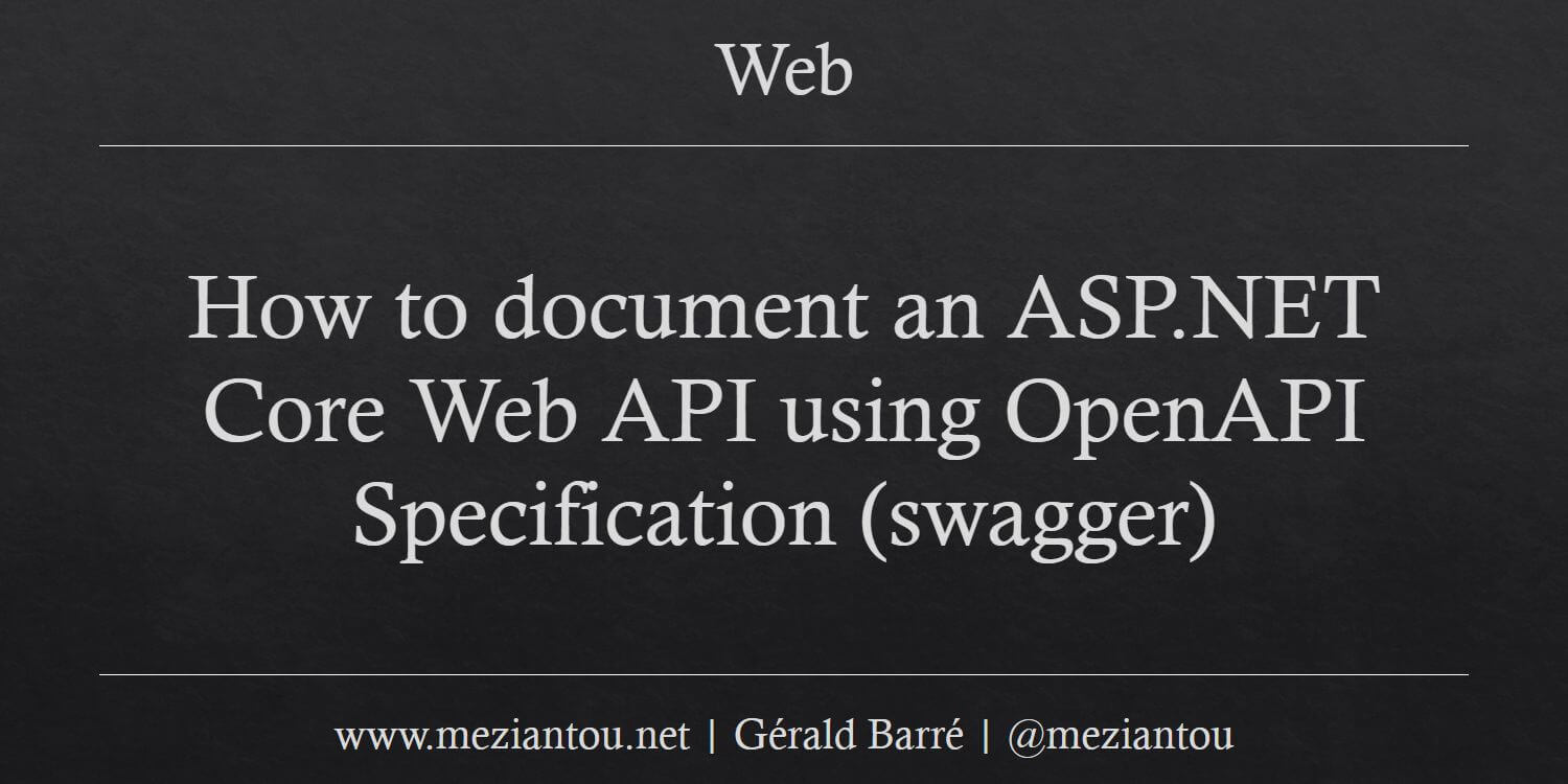 On build Open API generation in ASP.NET Core